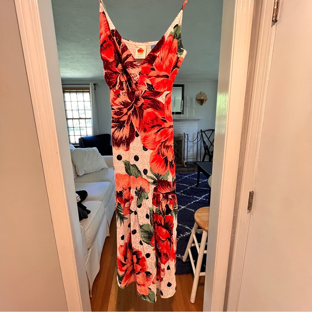 Farm Rio Riviera Eyelet Maxi Dress  6